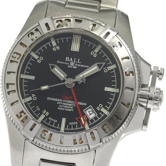 BALLWATCH Engineer Hydrocarbon DG1016A-SJ-BK GMT Black Dial Auto Men's - Picture 1 of 7